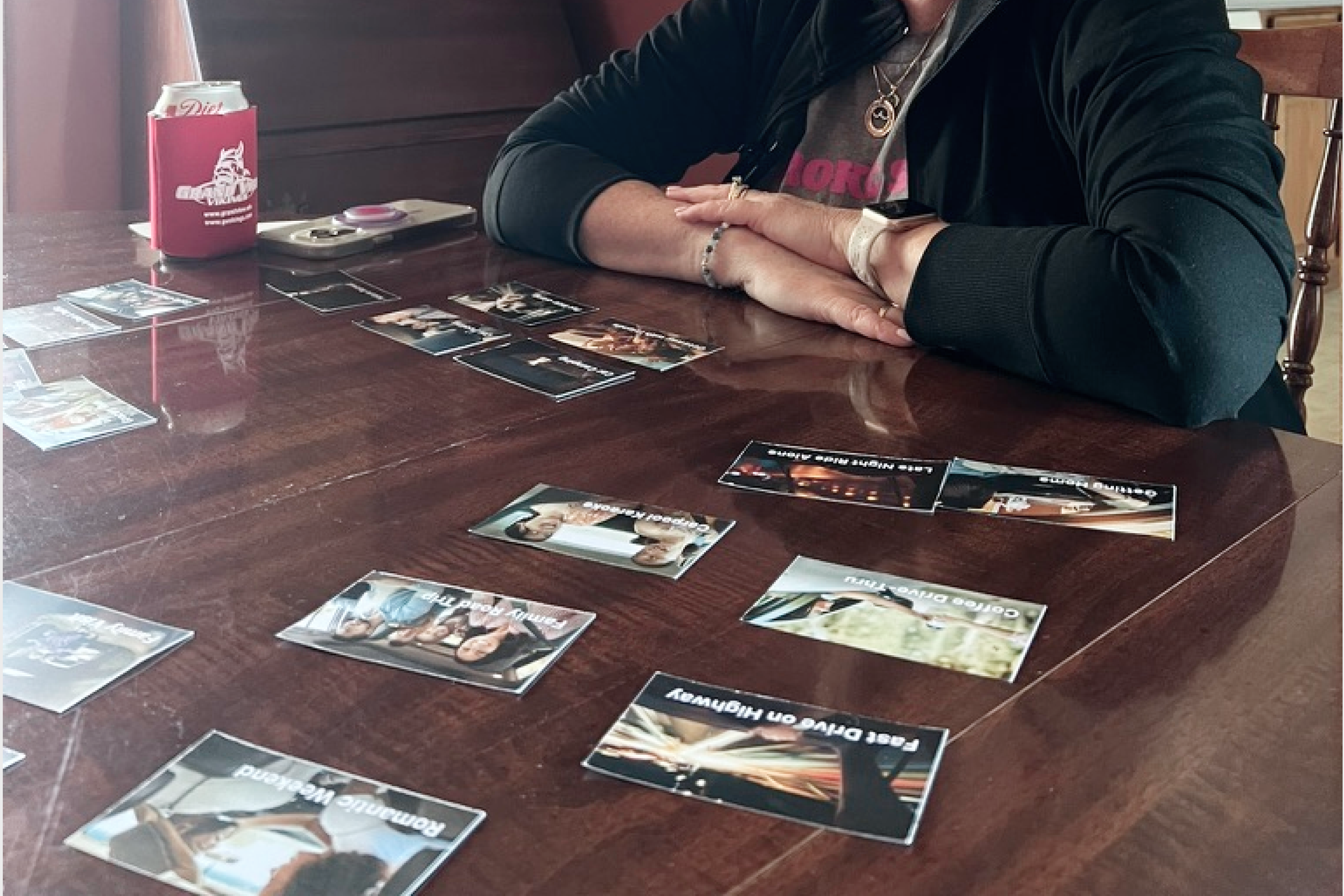 Card sorting exercise with different use case cards