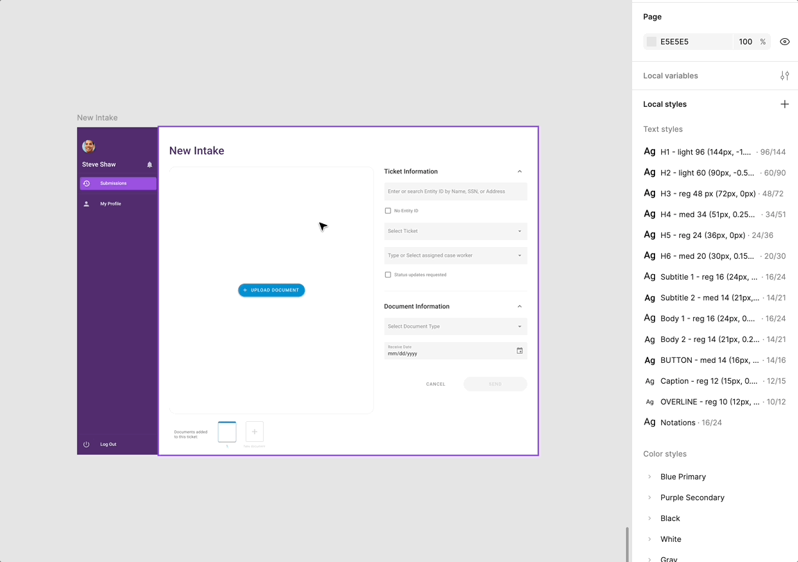 Snapshot to show changing components within a page